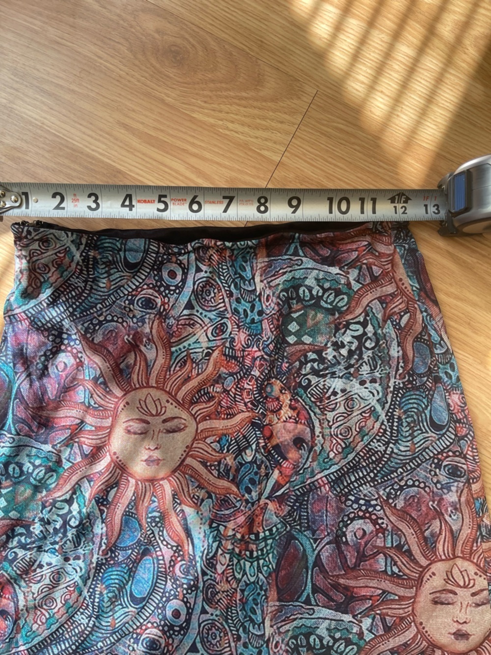 Sunburst Print Mini Skirt - Multicolor - Picture 3 of 6